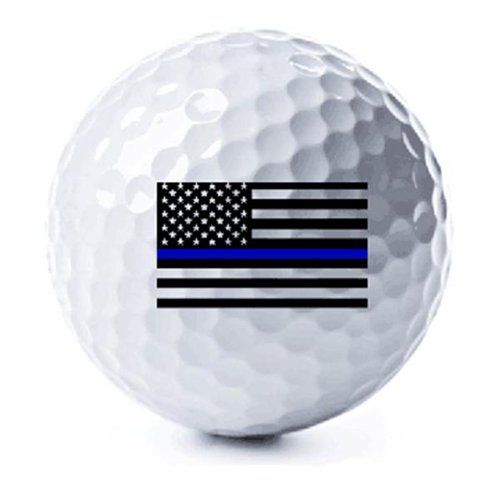 3 Pack - Thin Blue Line American Flag Golf Balls Thin Blue Line