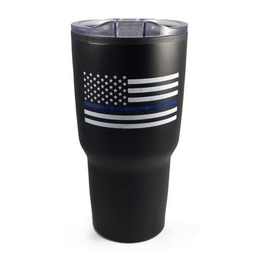 Thin Blue Line Tumbler, 30 oz Thin Blue Line