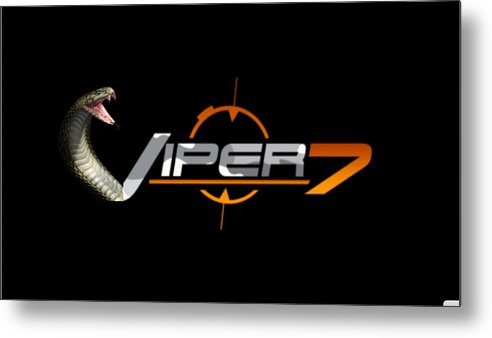 Viper logo - Metal Print