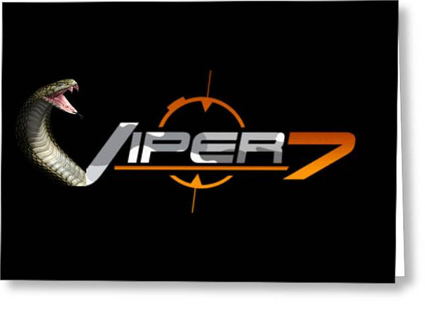 Viper logo- Greeting Card